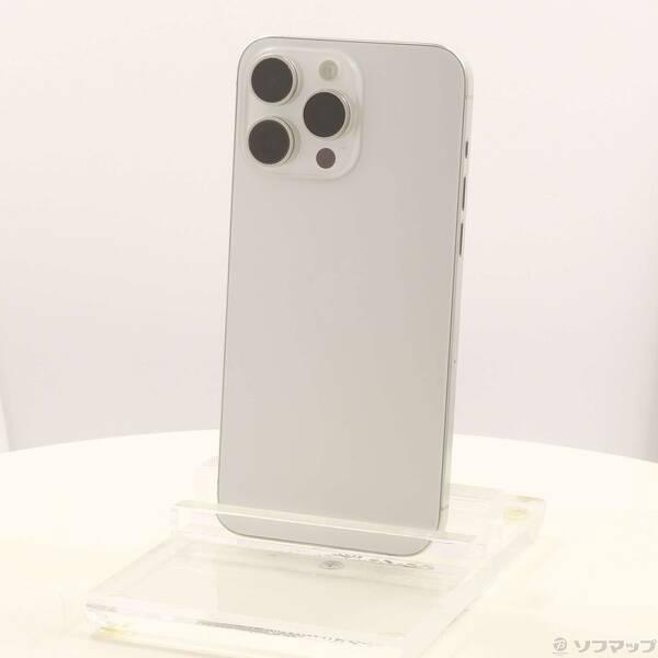 〔中古〕Apple(アップル) iPhone15 Pro Max 256GB ホワイトチタニウム MU6Q3J／A SIMフリー〔377-ud〕 | 