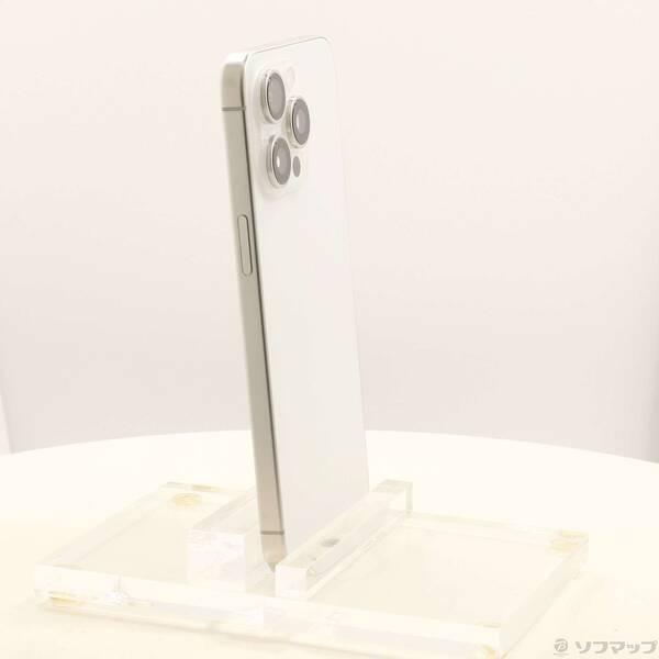 〔中古〕Apple(アップル) iPhone15 Pro Max 256GB ホワイトチタニウム MU6Q3J／A SIMフリー〔377-ud〕 |  | 03