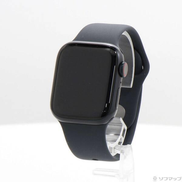 〔中古〕Apple(アップル) Apple Watch Series 9 GPS + Cellular 41mm ミッドナイトアルミニウムケース ミッドナイトスポーツバンド〔377-ud〕 | 