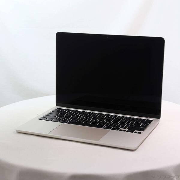 〔中古〕Apple(アップル) MacBook Air 13.6-inch Mid-2022 MLY13J／A Apple M2 8コアCPU_8コアGPU 8GB SSD256GB スターライト 〔26.3 Tahoe〕〔258-ud〕 | 
