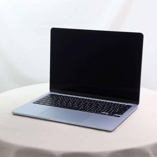 〔中古〕Apple(アップル) MacBook Air 13.6-inch Early-2025 MC6T4J／A Apple M4 10コアCPU_8コアGPU 16GB SSD256GB スカイブルー 〔26.3 Tahoe〕〔196-ud〕 | 