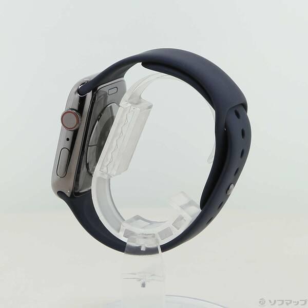 〔中古〕Apple(アップル) Apple Watch Series 8 GPS + Cellular 45mm グラファイトステンレススチールケース ミッドナイトスポーツバンド〔377-ud〕 |  | 01