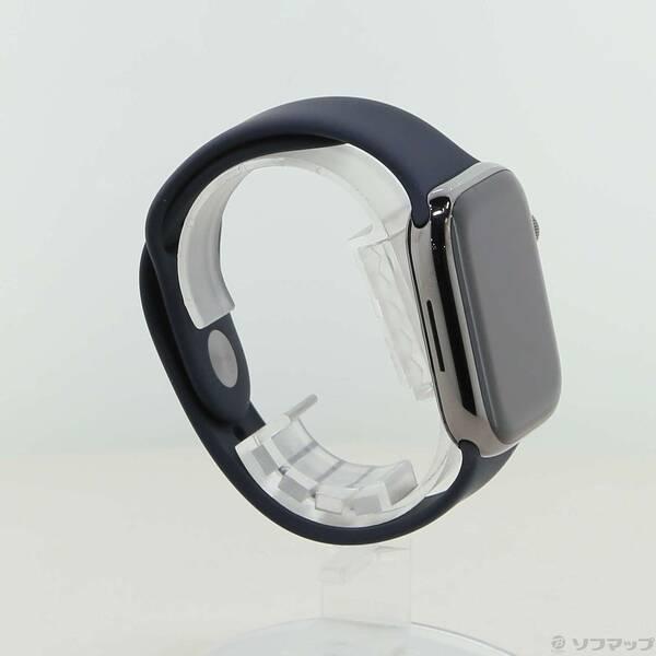 〔中古〕Apple(アップル) Apple Watch Series 8 GPS + Cellular 45mm グラファイトステンレススチールケース ミッドナイトスポーツバンド〔377-ud〕 |  | 03
