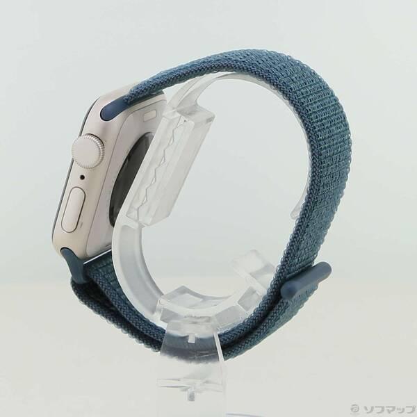 〔中古〕Apple(アップル) Apple Watch SE 第2世代 GPS 40mm スターライトアルミニウムケース レイクグリーンスポーツループ〔377-ud〕 |  | 01