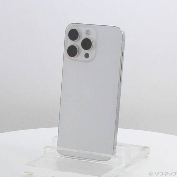 〔中古〕Apple(アップル) iPhone15 Pro Max 512GB ホワイトチタニウム MU6V3J／A SIMフリー〔368-ud〕 | 