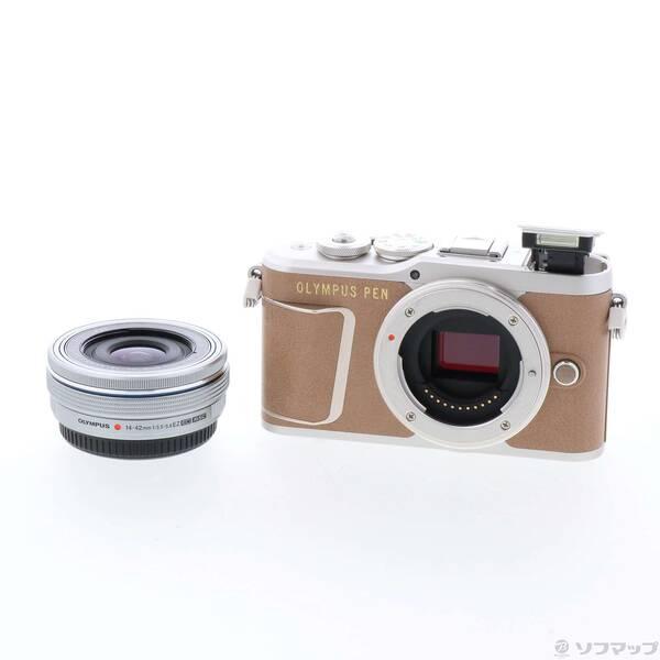 〔中古〕OLYMPUS(オリンパス) OLYMPUS PEN E-PL9 14-42mm EZレンズキット ブラウン〔258-ud〕 | 