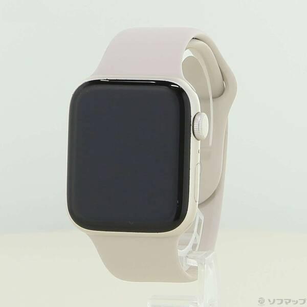 〔中古〕Apple(アップル) Apple Watch SE 第2世代 GPS 44mm スターライトアルミニウムケース スターライトスポーツバンド〔377-ud〕 | 
