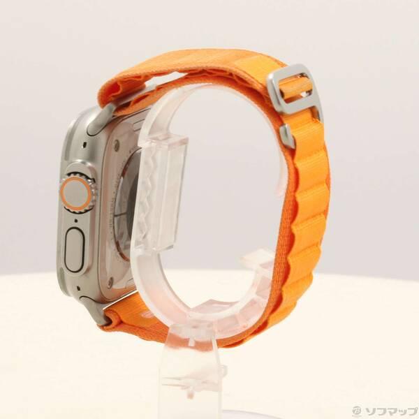 〔中古〕Apple(アップル) Apple Watch Ultra GPS + Cellular 49mm チタニウムケース オレンジアルパインループ〔377-ud〕 |  | 01