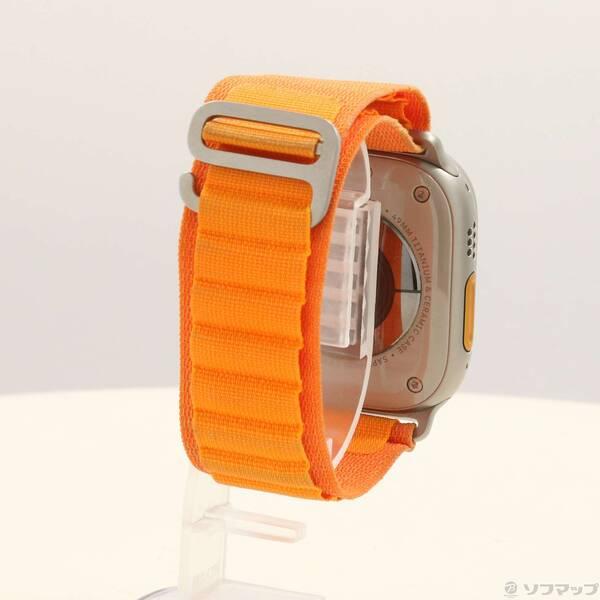 〔中古〕Apple(アップル) Apple Watch Ultra GPS + Cellular 49mm チタニウムケース オレンジアルパインループ〔377-ud〕 |  | 02