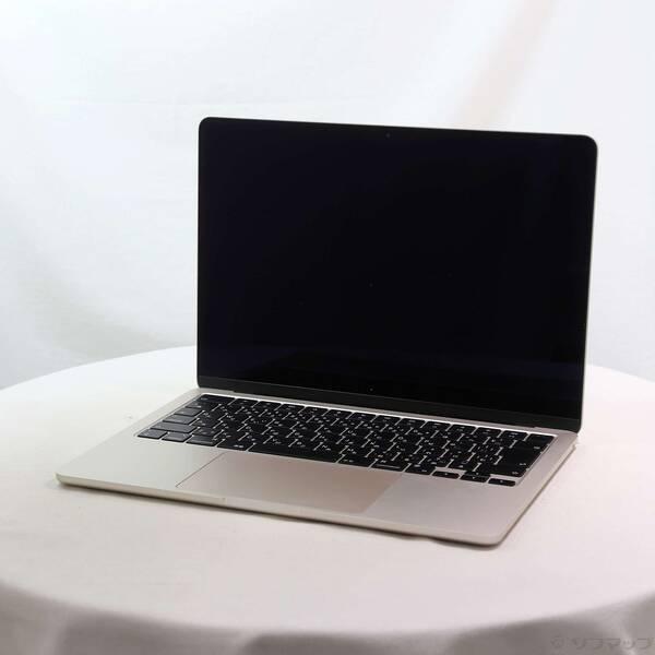 〔中古〕Apple(アップル) MacBook Air 13.6-inch Late-2024 MC7W4J／A Apple M2 8コアCPU_8コアGPU 16GB SSD256GB スターライト 〔26.3 Tahoe〕〔258-ud〕 | 