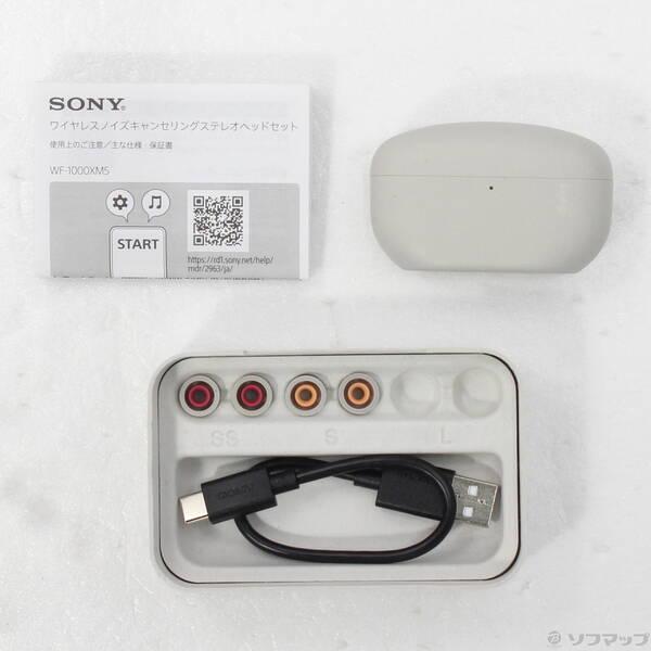 SONY WF-1000XM5 プラチナシルバー 中古美品 ケース付き 中古〕SONY(ソニー) WF-1000XM5 プラチナシルバー〔344-ud