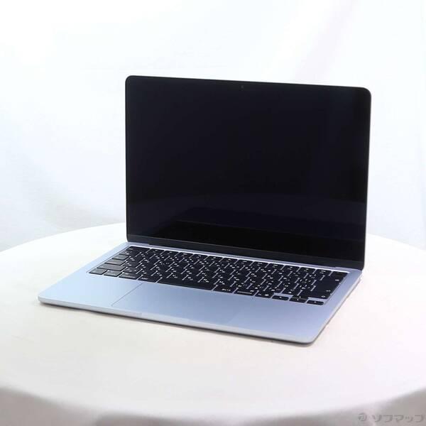 〔中古〕〔展示品〕 MacBook Air 13.6-inch Early-2025 MC6T4J／A Apple M4 10コアCPU_8コアGPU 16GB SSD256GB スカイブルー 〔26.3 Tahoe〕〔258-ud〕 | 