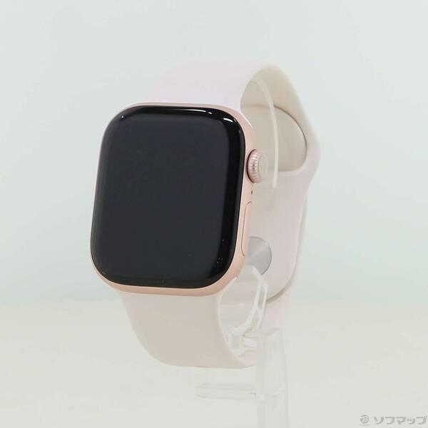 〔中古〕Apple(アップル) Apple Watch Series 10 GPS 42mm ローズゴールドアルミニウムケース ライトブラッシュスポーツバンド〔377-ud〕 | 