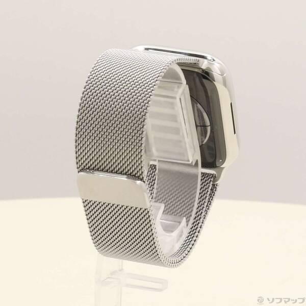 〔中古〕Apple(アップル) Apple Watch Series 8 GPS + Cellular 41mm シルバーステンレススチールケース シルバーミラネーゼループ〔269-ud〕 |  | 02
