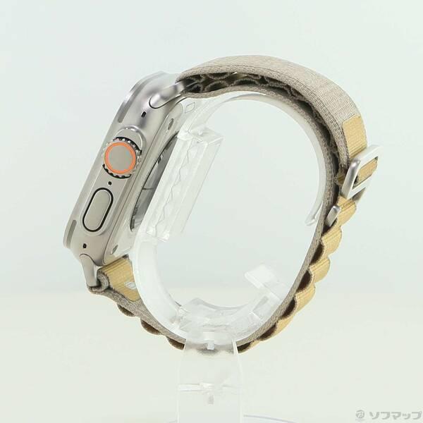 〔中古〕Apple(アップル) Apple Watch Ultra 2 GPS + Cellular 49mm ナチュラルチタニウムケース タンアルパインループ〔377-ud〕 |  | 01