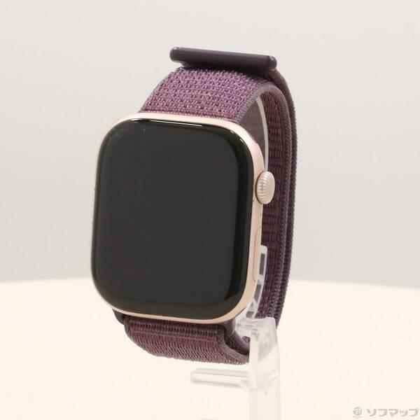 〔中古〕Apple(アップル) Apple Watch Series 10 GPS + Cellular 46mm ゴールドアルミニウムケース プラムスポーツループ〔377-ud〕 | 
