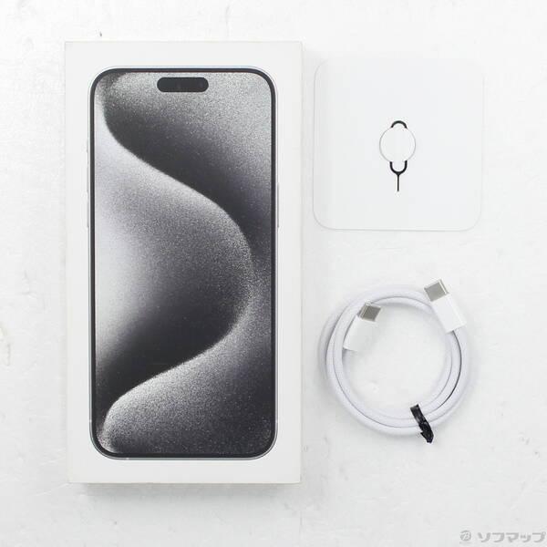 〔中古〕Apple(アップル) iPhone15 Pro Max 512GB ホワイトチタニウム MU6V3J／A SIMフリー〔377-ud〕 |  | 04