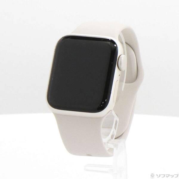 〔中古〕Apple(アップル) Apple Watch SE 第2世代 GPS 40mm スターライトアルミニウムケース スターライトスポーツバンド〔276-ud〕 | 