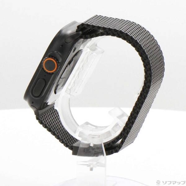 〔中古〕Apple(アップル) Apple Watch Ultra 2 GPS + Cellular 49mm ブラックチタニウムケース ブラックチタニウムミラネーゼループ〔377-ud〕 |  | 01