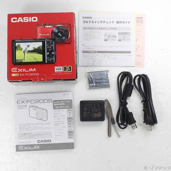 〔中古〕CASIO(カシオ) HIGH SPEED EXILIM EX-FC200S RD (ゴルフ対応)〔269-ud〕 |  | 04