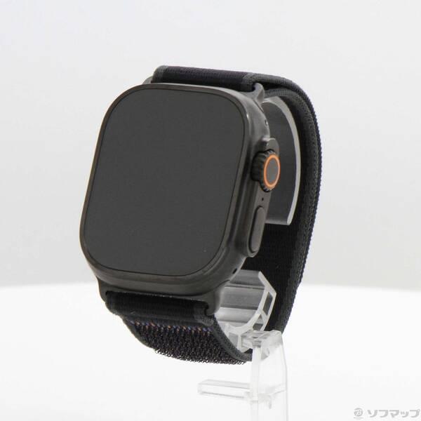 〔中古〕Apple(アップル) Apple Watch Ultra 2 GPS + Cellular 49mm ブラックチタニウムケース ブラックトレイルループ〔269-ud〕 | 