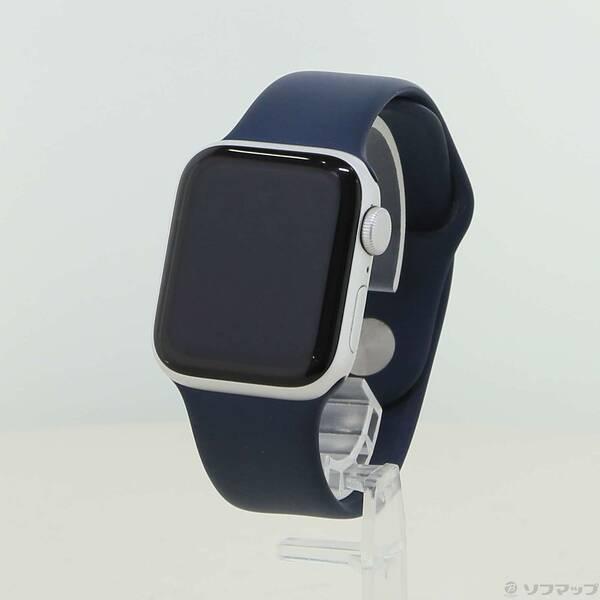 〔中古〕Apple(アップル) Apple Watch SE 第2世代 GPS 40mm シルバーアルミニウムケース ストームブルースポーツバンド〔269-ud〕 | 