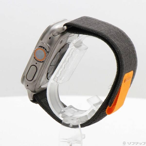 〔中古〕Apple(アップル) Apple Watch Ultra GPS + Cellular 49mm チタニウムケース ブラック／グレイトレイルループ〔269-ud〕 |  | 01