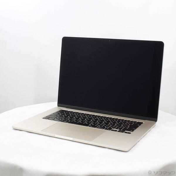 〔中古〕Apple(アップル) MacBook Air 15.3-inch Mid-2023 MQKV3J／A Apple M2 8コアCPU_10コアGPU 16GB SSD1TB スターライト 〔26.3 Tahoe〕〔269-ud〕 | 