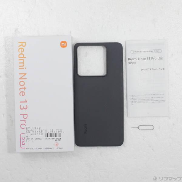 〔中古〕Xiaomi(シャオミ) Redmi Note 13 Pro 5G 256GB ミッドナイトブラック AUREDMIN13P5G au SIMフリー〔305-ud〕 |  | 04