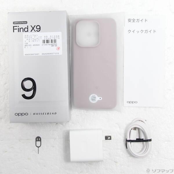 〔中古〕OPPO(オッポ) OPPO Find X9 512GB チタニウムグレー CPH2797GY SIMフリー〔349-ud〕 |  | 04