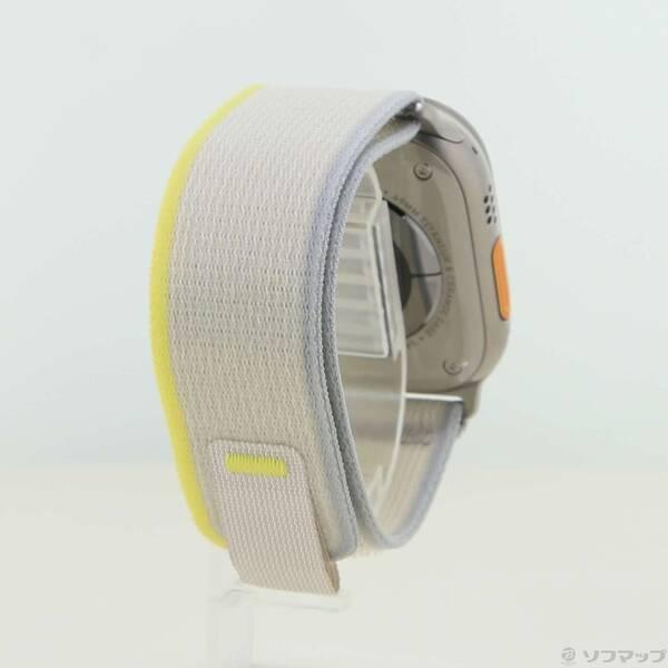 〔中古〕Apple(アップル) Apple Watch Ultra GPS + Cellular 49mm チタニウムケース イエロー／ベージュトレイルループ〔269-ud〕 |  | 02
