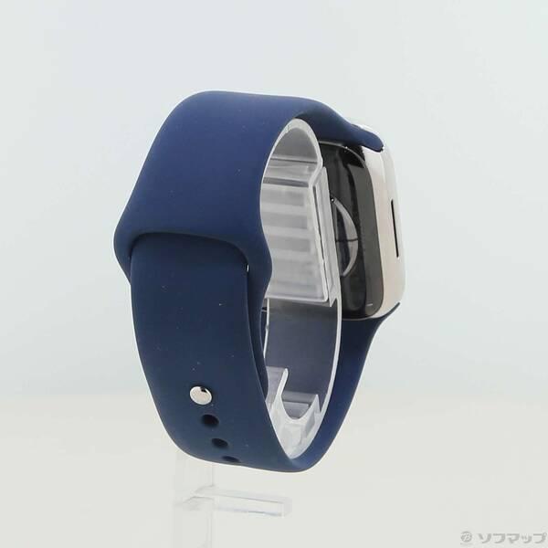 〔中古〕Apple(アップル) Apple Watch Series 9 GPS + Cellular 41mm シルバーステンレススチールケース ストームブルースポーツバンド〔269-ud〕 |  | 02