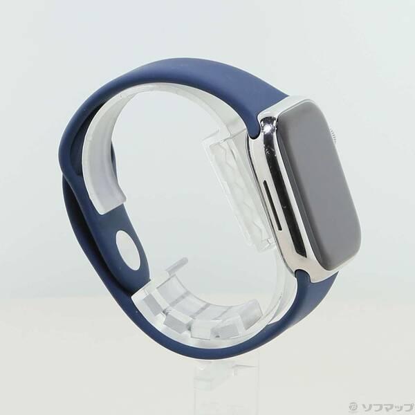 〔中古〕Apple(アップル) Apple Watch Series 9 GPS + Cellular 41mm シルバーステンレススチールケース ストームブルースポーツバンド〔269-ud〕 |  | 03