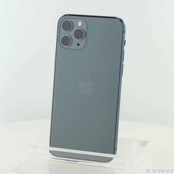 〔中古〕Apple(アップル) iPhone11 Pro 64GB ミッドナイトグリーン MWC62J／A SIMフリー〔198-ud〕 | 