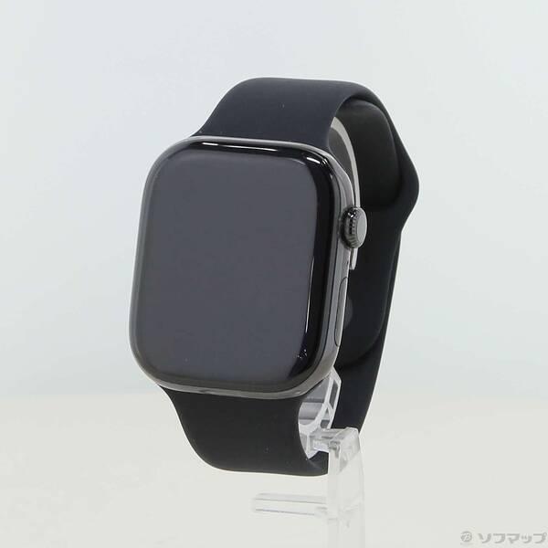 〔中古〕Apple(アップル) Apple Watch Series 10 GPS + Cellular 46mm スレートチタニウムケース ブラックスポーツバンド〔269-ud〕 | 