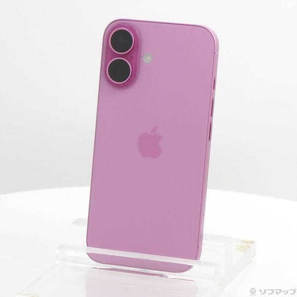 〔中古〕Apple(アップル) iPhone16 256GB ピンク MYDY3J／A SIMフリー〔198-ud〕 | 