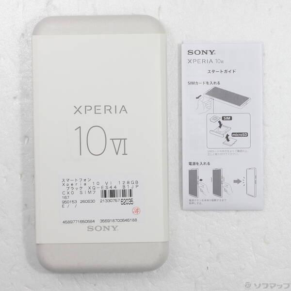 中古〕SONY(ソニー) Xperia 10 VI 128GB ブラック XQ-ES44 B1JPCX0 SIM