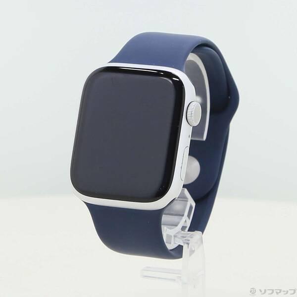 〔中古〕Apple(アップル) Apple Watch Series 9 GPS 45mm シルバーアルミニウムケース ストームブルースポーツバンド〔269-ud〕 | 