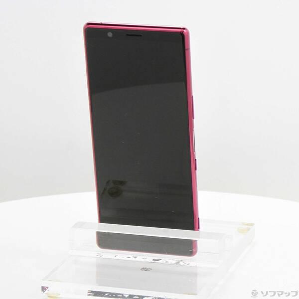 中古〕SONY(ソニー) Xperia 5 64GB レッド SO-01M docomoロック解除SIM