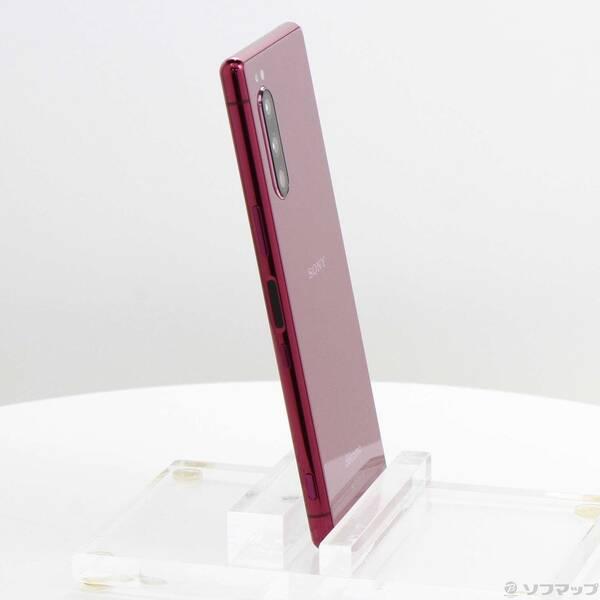 中古〕SONY(ソニー) Xperia 5 64GB レッド SO-01M docomoロック解除SIM