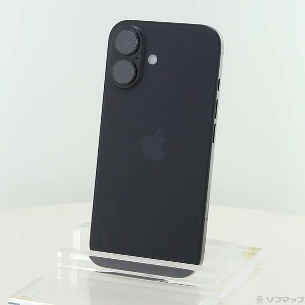 〔中古〕Apple(アップル) iPhone16 128GB ブラック MYDQ3J／A SIMフリー〔349-ud〕 | 