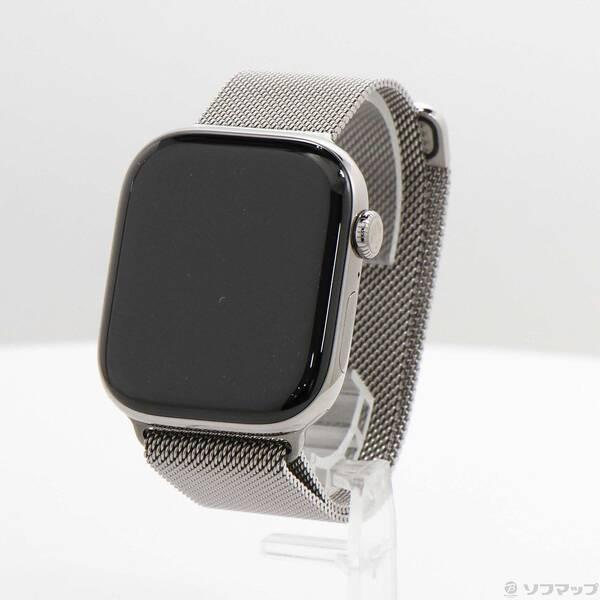 〔中古〕Apple(アップル) Apple Watch Series 10 GPS + Cellular 46mm ナチュラルチタニウムケース ナチュラルミラネーゼループ〔269-ud〕 | 