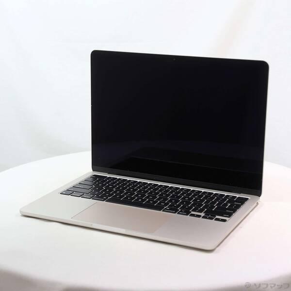 〔中古〕Apple(アップル) MacBook Air 13.6-inch Mid-2022 MLY13J／A Apple M2 8コアCPU_8コアGPU 16GB SSD512GB スターライト 〔26.3 Tahoe〕〔258-ud〕 | 