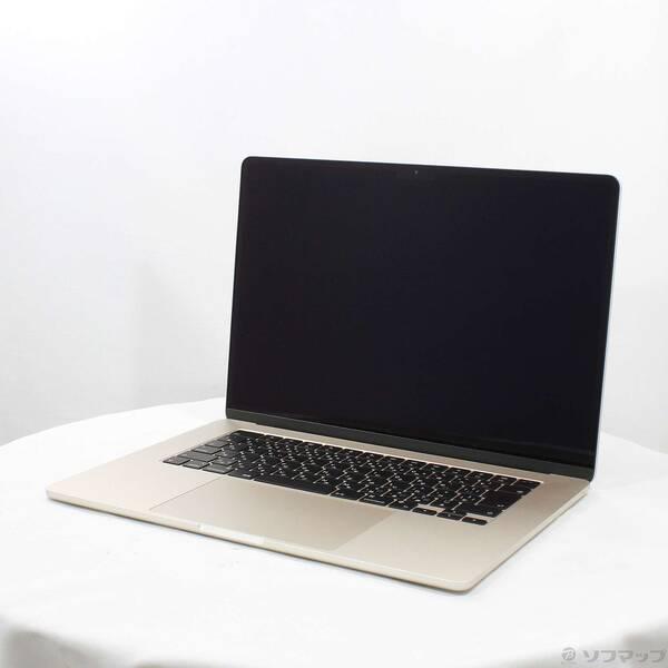 〔中古〕Apple(アップル) MacBook Air 15.3-inch Mid-2023 MQKV3J／A Apple M2 8コアCPU_10コアGPU 8GB SSD512GB スターライト 〔26.3 Tahoe〕〔377-ud〕 | 