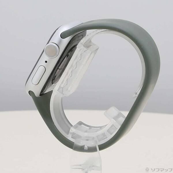 〔中古〕Apple(アップル) Apple Watch Series 8 GPS 41mm シルバーアルミニウムケース オリーブソロループ〔344-ud〕 |  | 01