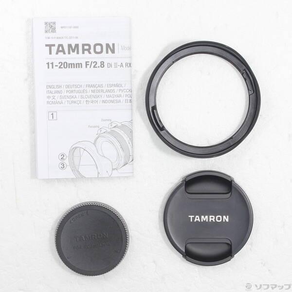 〔中古〕TAMRON(タムロン) 11-20mm F／2.8 Di III-A RXD Model B060 フジフイルムXマウント用〔258-ud〕 |  | 04