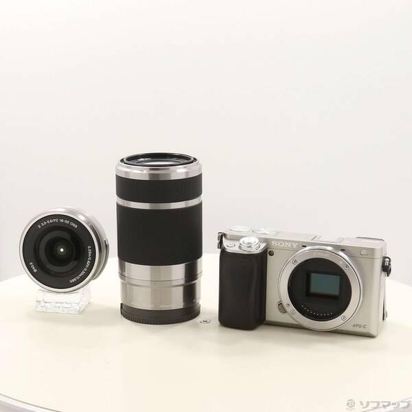 〔中古〕SONY(ソニー) α6000 ダブルズームレンズキット シルバー ILCE-6000Y〔295-ud〕 | 