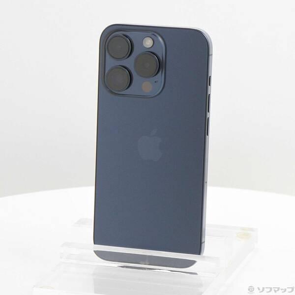 〔中古〕Apple(アップル) iPhone15 Pro 256GB ブルーチタニウム MTUG3J／A SIMフリー〔371-ud〕 | 