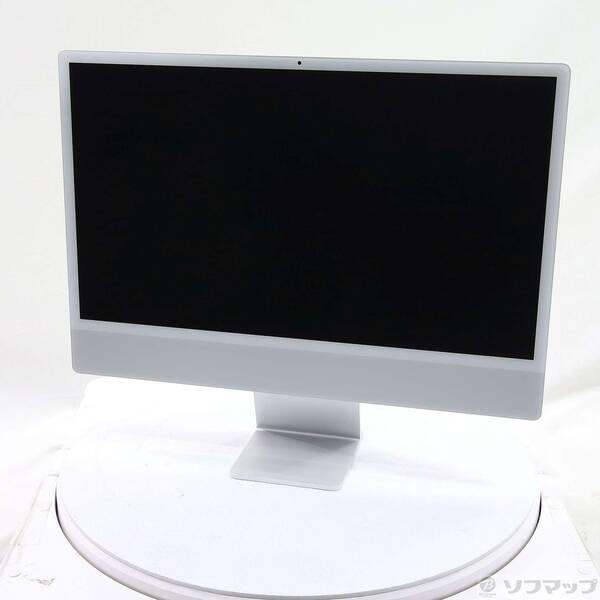 〔中古〕Apple(アップル) iMac 24-inch Late-2023 MQR93J／A Apple M3 8コアCPU_8コアGPU 8GB SSD256GB シルバー 〔14.8 Sonoma〕〔269-ud〕 | 