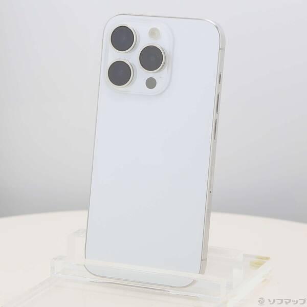 〔中古〕Apple(アップル) iPhone15 Pro 128GB ホワイトチタニウム MTU83J／A SIMフリー〔251-ud〕 | 